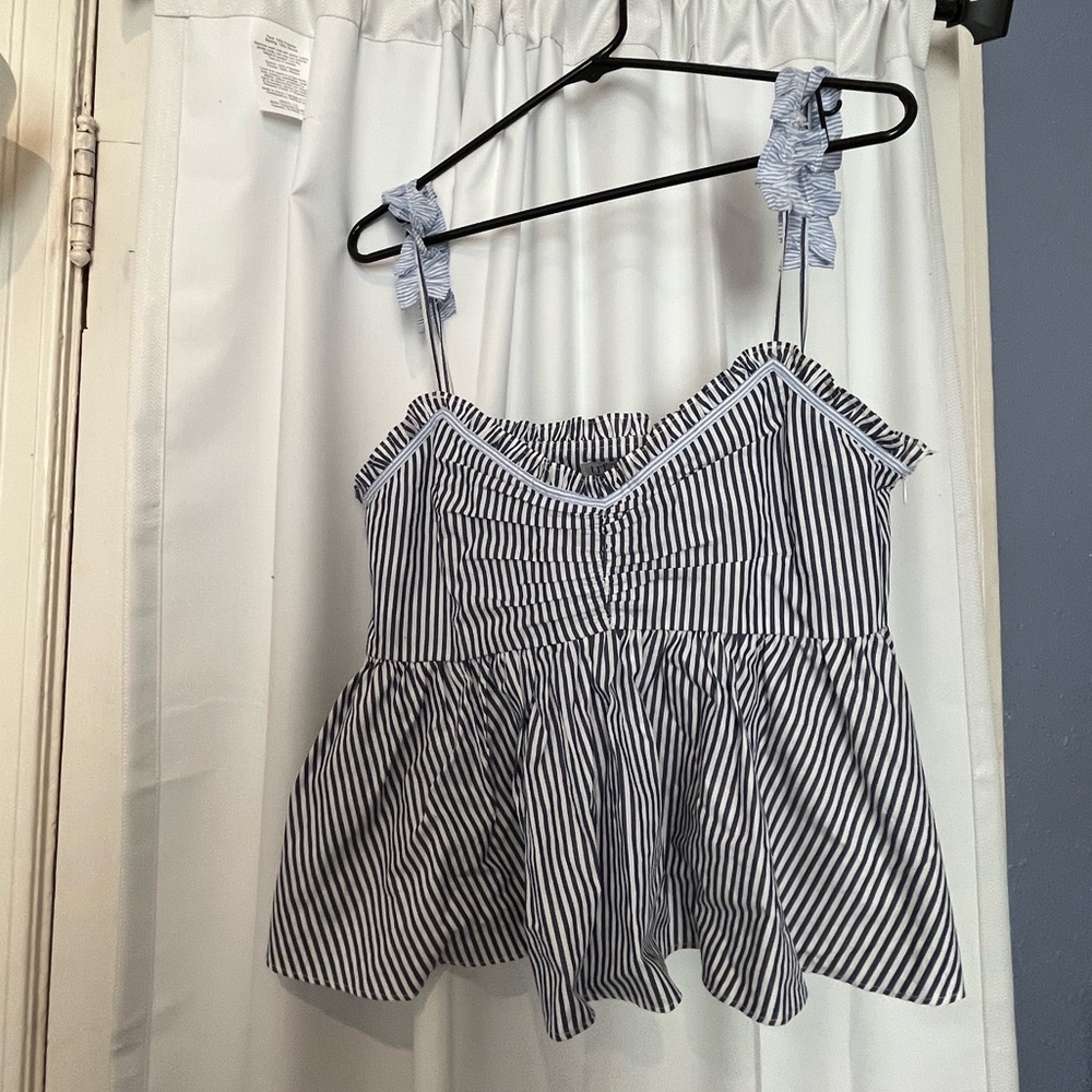 Blue & White striped top